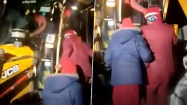 Baraat in JCB: हिमाचल प्रदेश में भारी बर्फ़बारी के कारण दूल्हे को जेसीबी में ले जानी पड़ी बारात, अनोखी शादी का वीडियो हुआ वायरल