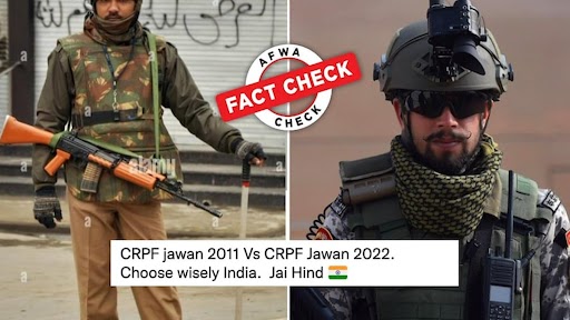 Fact Check: सोशल मीडिया पर CRPF जवान की अत्याधुनिक हथियार के साथ तस्वीर वायरल? जानें इसकी सच्चाई