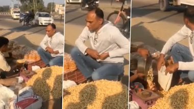 Viral Video: चोर मूंगफली विक्रेता को मूर्ख बनाने की कोशिश करता है, लेकिन बुरी तरह से हुआ फेल, देखें वीडियो