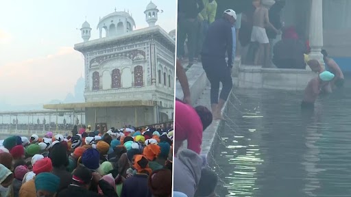 New Year 2022: नए साल पर भक्तों ने अमृतसर के स्वर्ण मंदिर सरोवर में लगाई पवित्र डुबकी, देखें तस्वीरें