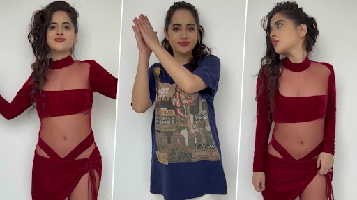 Urfi Javed Hot Video: उर्फी जावेद ने रेड हॉट ड्रेस में वीडियो पोस्ट कर ढाया कहर, लोगों को सर्दी में आया पसीना