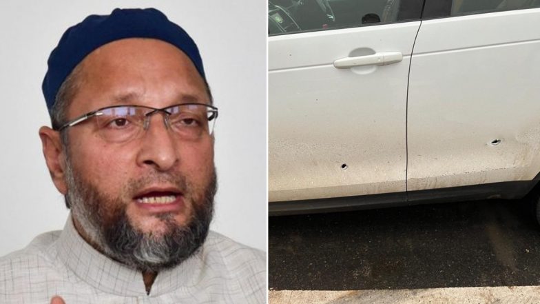 UP: असदुद्दीन ओवैसी की गाड़ी पर मेरठ में गोलीबारी, AIMIM चीफ सुरक्षित, पुलिस ने एक शूटर को दबोचा