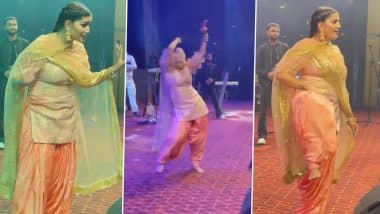 Sapna Choudhary Video: हरयाणवी डांसर सपना चौधरी ने सूट पहनकर स्टेज पर किया जबरदस्त डांस, वीडियो हुआ वायरल