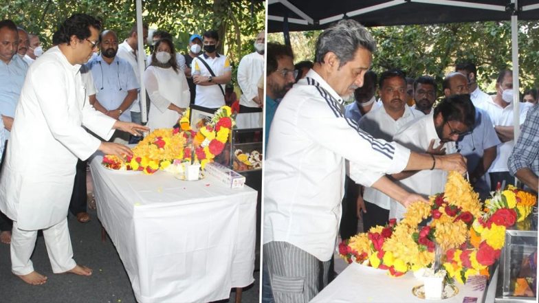 वरिष्ठ अभिनेता Ramesh Deo के अंतिम दर्शन को पहुंचे मनसे प्रमुख Raj Thackeray और एक्टर Mahesh Manjrekar