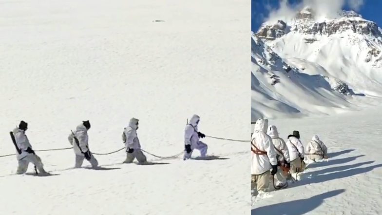 Uttarakhand: 0 डिग्री से भी कम तापमान,15000 फीट की ऊंचाई, बर्फीले क्षेत्र में ITBP के जवानों ने किया गश्त