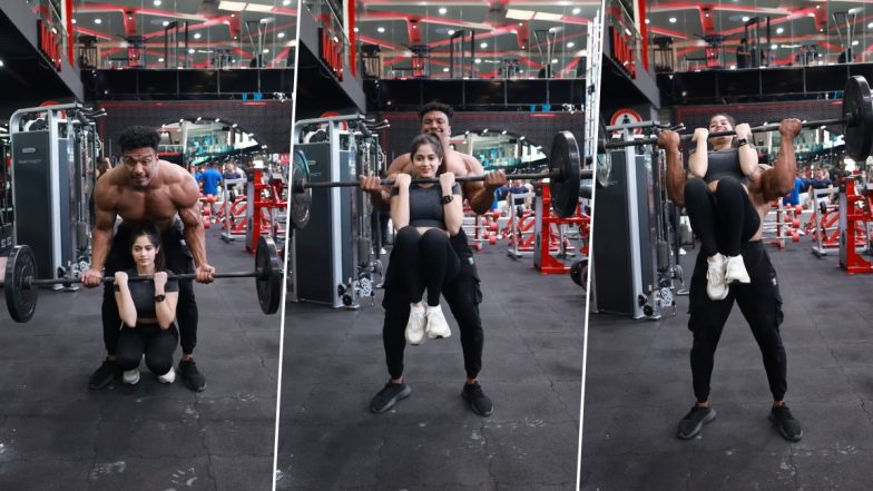 अमेरिकी पहलवान Larry Wheels ने Jannat Zubair को उठाकर किया वर्कआउट, हैरान कर देगा ये Video