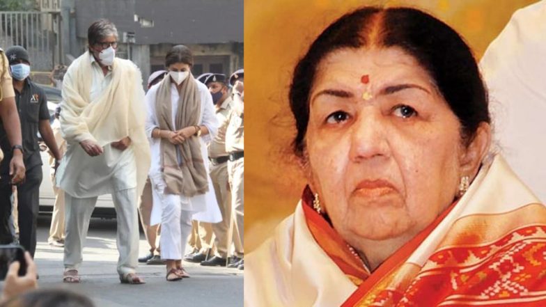 अमिताभ बच्चन ने भारत रत्न लता मंगेशकर को कहा आखिरी अलविदा, 'प्रभुकुंज' पहुंचकर दी श्रद्धांजलि