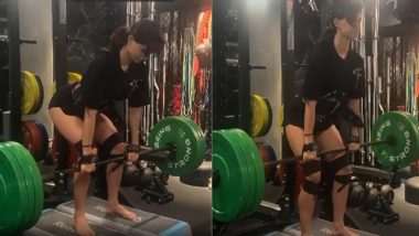Workout Motivation: 80 किलो की डेड लिफ्ट करती Disha Patani का ये हैरतंगेज Video देखकर छूटे स्टार्स के भी पसीने