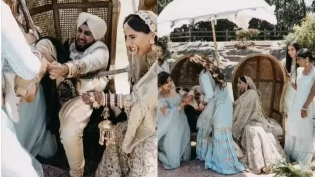 शादी में जूता चुराने के लिए जीजा पर कुछ इस तरह से टूट पड़ी सालियां, दूल्हे का कर दिया ऐसा हाल