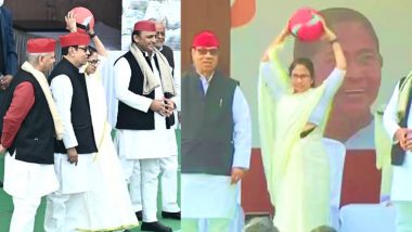 UP चुनाव में खेला होबे Video: ममता बनर्जी ने मंच से फेंका फुटबॉल, बैकग्राऊंड में बज रहा था ये गाना