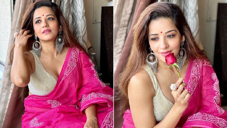 Monalisa Photos: गुलाबी साड़ी में भोजपुरी एक्ट्रेस मोनालिसा&nbsp;की हॉट फोटोज देखकर फैंस सुनाने लगे रोमांटिक&nbsp;शायरी
