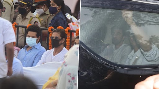Lata Mangeshkar Funeral: लता मंगेशकर के अंतिम संस्कार में शाहरुख़ खान-रणवीर कपूर, सचिन तेंदुलकर समेत ये प्रमुख हस्तियां हुई शामिल