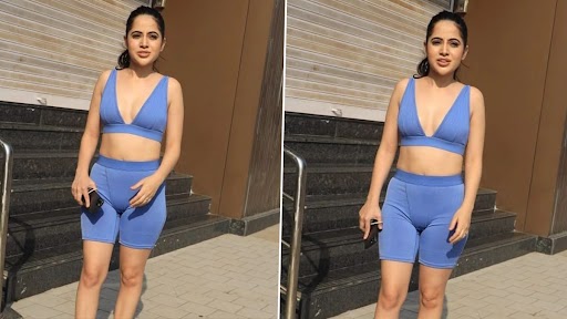 Urfi Javed Hot Pic: ब्लू ऑउटफिट में उर्फी जावेद को अंधेरी में Gym के बाहर किया गया स्पॉट, स्किन टाईट कपड़ों में ढाया कहर