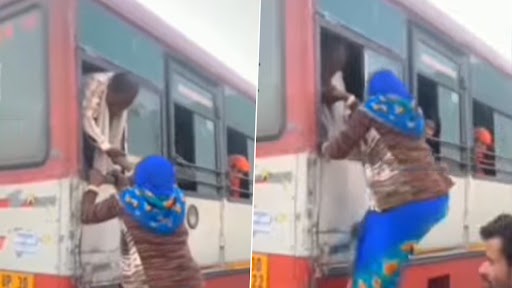 Jugaad Video: बस में सीट के लिए पति पत्नी ने किया कुछ ऐसा जुगाड़, वीडियो देख हो जाएंगे हैरान
