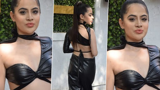 Urfi Javed In Black Atrangi Dress: ब्लैक अतरंगी ड्रेस में उर्फी जावेद ने शेयर की तस्वीर, इंटरनेट पर वायरल हुई फोटोज