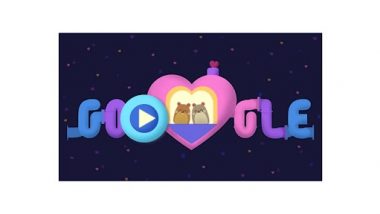 Valentine's Day 2022 Google Doodle: वेलेंटाइन डे पर गूगल ने बनाया ख़ास डूडल, दो लव बर्ड्स को मिलाकर मनाया प्यार के दिन का जश्न
