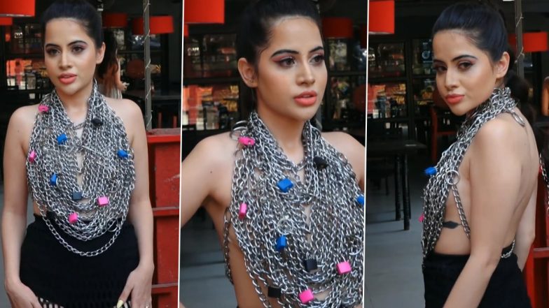 Urfi Javed Hot Video: उर्फी जावेद हुईं टॉपलेस, केवल जंजीर और ताला लटकाकर पब्लिक में आई नजर 