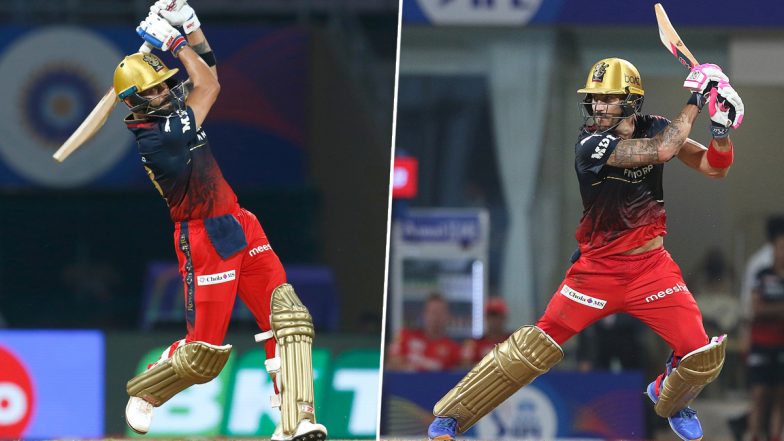 IPL 2022, PBKS vs RCB: फाफ डुप्लेसी और विराट कोहली ने स्टेडियम में जमकर लगाए चौके-छक्के, पंजाब को मिला 206 रनों का लक्ष्य