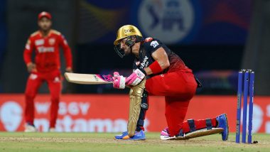 IPL 2022, PBKS vs RCB: आरसीबी ने पंजाब किंग्स को 206 रनों का दिया लक्ष्य, फाफ डु प्लेसिस ने जड़ा ताबड़तोड़ अर्धशतक