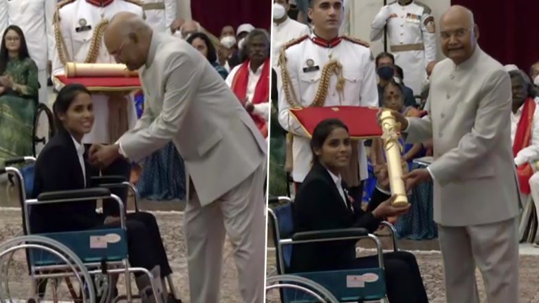 Padma Shri Award 2022: राष्ट्रपति रामनाथ कोविंद ने हॉकी खिलाड़ी वंदना कटारिया को पद्म श्री पुरस्कार से सम्मानित किया