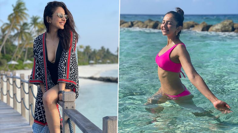 Rakul Preet Singh ने सेक्सी बिकिनी पहनकर दिखाया हॉट अवतार, मालदीव से हॉट Photos हुई Viral