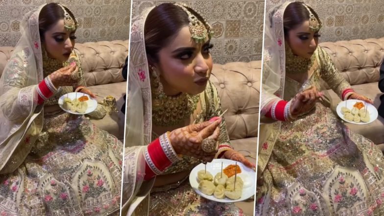 Bride Viral Video: शादी के मंडप में जाने से पहले मोमोज के चटकारे लेने लगी दुल्हन,  सोशल मीडिया पर वायरल हुआ वीडियो