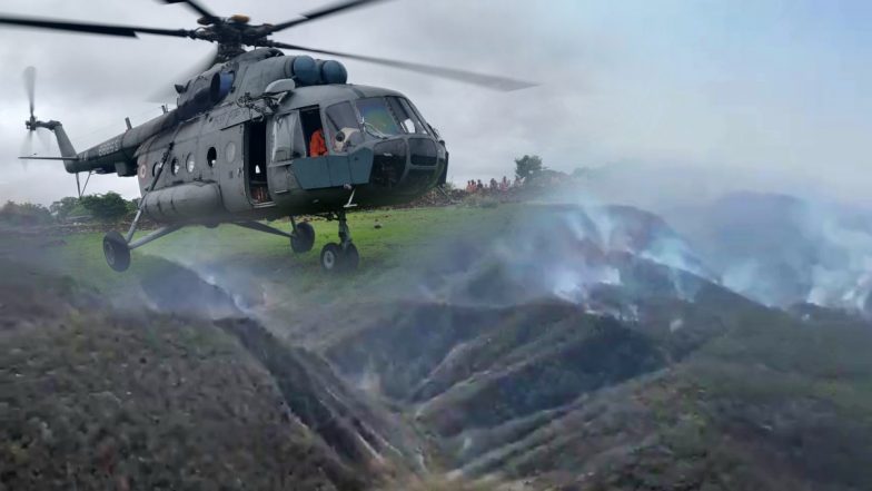 VIDEO: राजस्थान के सरिस्का टाइगर रिजर्व में लगी आग, कई किमी तक फैला, बुझाने के लिए बुलाई गई एयरफोर्स