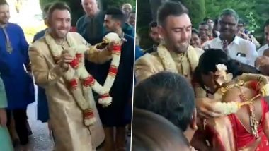 ऑस्ट्रेलिया के मशहूर खिलाड़ी Glenn Maxwell ने  अपनी गर्लफ्रेंड विनी रमन से की शादी, वरमाला पहनाते समय थिरकते हुए आए नजर (Watch Video)