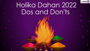 Holika Dahan 2022 Dos and Don'ts: होलिका दहन पर सफ़ेद कपड़े न पहने से लेकर नवविवाहित जोड़े और महिलाएं इन बातों का रखें खास ध्यान