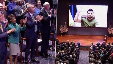 Russia-Ukraine War: यूक्रेन के राष्ट्रपति वोलोदिमिर जेलेंस्की के लिए फिर बजी तालियां, मिला स्टैंडिंग ओवेशन (VIDEO)