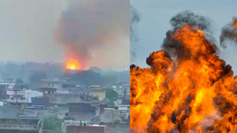 Pakistan Blast Video: कई बड़े बम धमाकों से दहला पाकिस्तान का सियालकोट, कैंट इलाके में सेना बेस पर लगी आग
