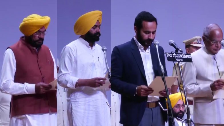 Punjab Cabinet Oath: पंजाब मंत्रिमंडल का हुआ गठन, इन विधायकों ने ली मंत्री पद की शपथ