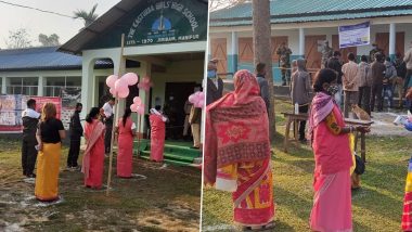 Manipur Election 2022: मणिपुर विधानसभा चुनाव के दूसरे चरण में जिरीबाम के एक मतदान केंद्र में मतदान जारी