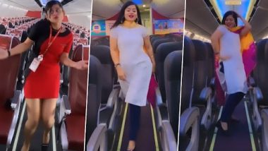 Viral Video: एयर होस्टेस ने खाली फ्लाइट में 'बलम पिचकारी' गाने पर किया जबरदस्त डांस, इंटरनेट पर छाया वीडियो