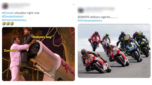 Zomato 10-Minute Delivery Memes: जोमैटो के दस मिनट में फ़ूड डिलीवरी घोषणा के बाद ट्विटर पर मीम्स और जोक्स वायरल, यूजर्स ने कहा- 'ये बात हजम नहीं हो रही'