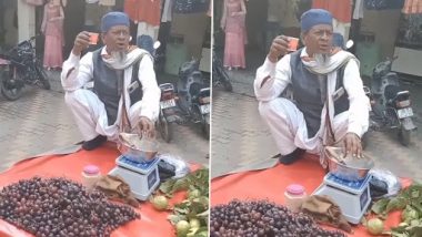 Le Lo 15 Rupay Ke 12 Angoor: 'कच्चा बादाम' के बाद अंगूर विक्रेता का आकर्षक जिंगल हुआ वायरल, देखें वीडियो