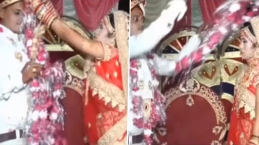 Viral Video: दूल्हा-दुल्हन ने गुस्से में फेंकी एक-दूसरे पर वरमाला, लोगों ने पूछा 'शादी है या दुश्मनी'?