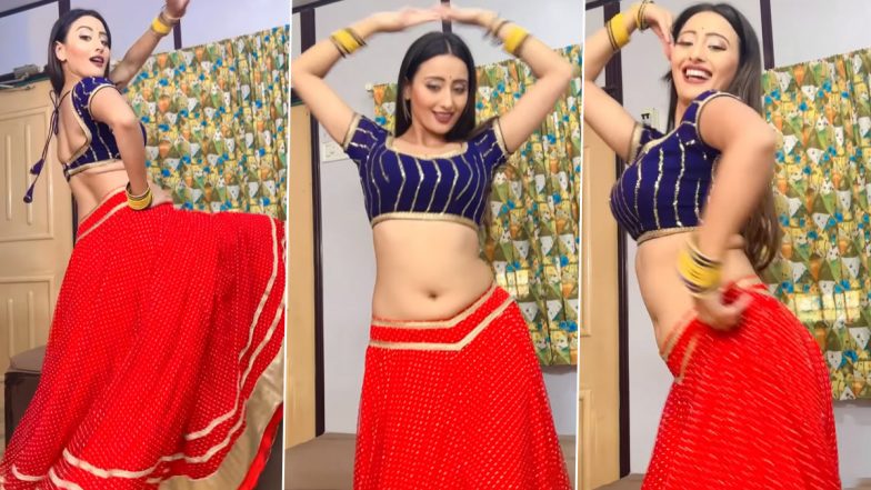 भोजपुरी एक्ट्रेस Shweta Mhara ने लाल घागरा पहनकर देसी स्टाइल में लगाए ठुमके, खूब देखा जा रहा है ये Hot Video 