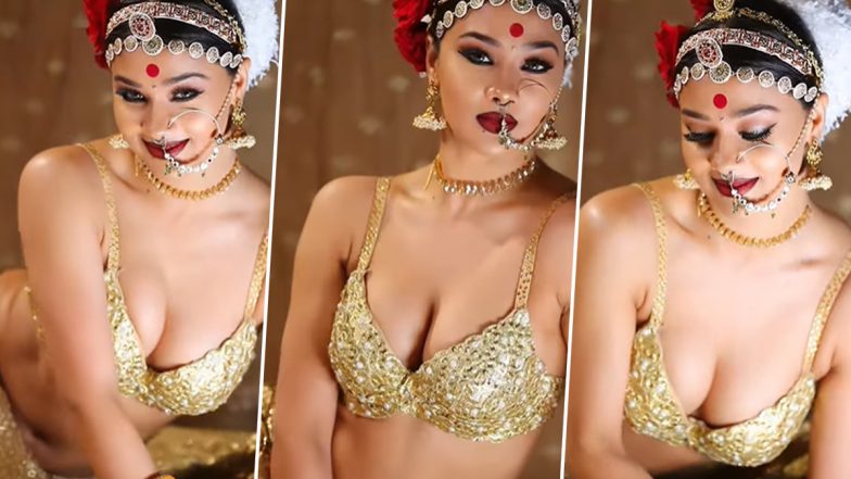 भोजपुरी एक्ट्रेस Namrata Malla ने गोल्डन ब्रा पहनकर कराया ग्लैमरस फोटोशूट (Watch Video)