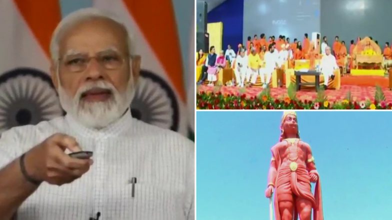 PM मोदी ने गुजरात के मोरबी में हनुमान जी की 108 फीट ऊंची प्रतिमा का अनावरण किया, कहा- चार जगहों पर स्थापित हो रही ऐसी मूर्तियां