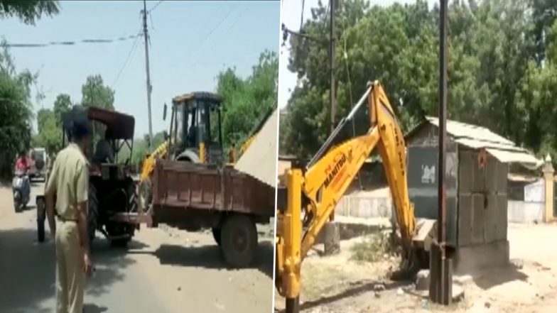 गुजरात में भी चला हिंसा के आरोपियों के खिलाफ सरकार का बुलडोजर- Watch Video