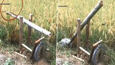 कभी देखा है खेत से पक्षियों को भगाने का ऐसा नायाब तरीका, Viral Video में किसान के देसी जुगाड़ के फैन हो जाएंगे आप