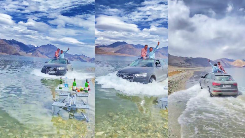 Viral Video: बियर के नशे में पैंगोंग झील में चलाई कार, भड़के लद्दाख निवासी ने वीडियो शेयर कर कही ये बात