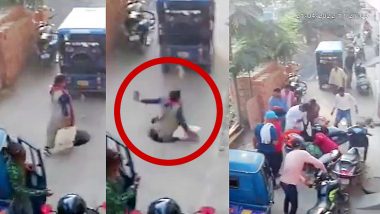 Viral Video: मोबाइल पर बात कर रही महिला अचानक मेनहोल में गिरी, लोगों ने 15 सेकेंड में बचाई जान