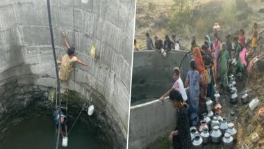 Nasik Water Crisis:  नासिक में पानी लिए मजबूर ग्रामीण, जान जोखिम में डालकर महिलाओं को कुएं  में उतरना पड़ता है (Watch Video)