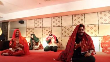 संगीत समारोह में जिगरी दोस्तों का धमाल, सिर पर पल्लू ओढ़कर माधुरी दीक्षित के गाने पर किया धमाकेदार डांस (Watch Viral Video)