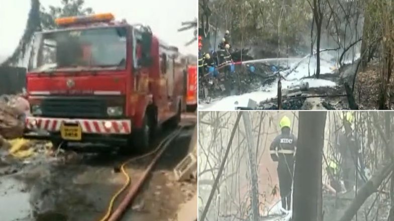 महाराष्ट्र: नवी मुंबई में MIDC महापे इलाके में लगी आग, घटनास्थल पर दमकल विभाग की गाड़ियां