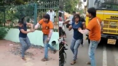 Viral Video: गर्लफ्रेंड-बॉयफ्रेंड की लड़ाई को सुझलाने पहुंचे डिलीवरी बॉय को आया गुस्सा, बीच सड़क पर कर दी लड़की की पिटाई