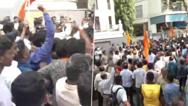 Mumbai: हनुमान चालीसा को लेकर घमासान, शिवसैनिकों के प्रदर्शन के बीच सियासत गरमाई