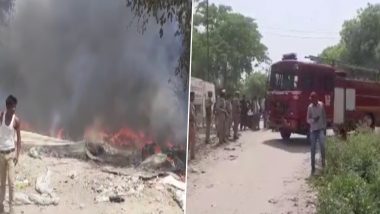 Fire In UP: गाजियाबाद के इंदिरापुरम स्लम इलाके में लगी भीषण आग, 100 से ज्यादा गायों की जलने से मौत